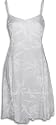 Hawaiian Wedding Sun Dress in Wedding White with White Palm Trees