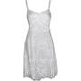 Hawaiian Wedding Sun Dress in Wedding White with White Palm Trees
