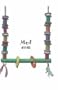 Planet Pleasures BamBoozlers Swing Medium 16in Natural Bird Toy
