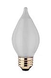 Bulbrite 431060 - 60C15S - 60 Watt C15 Decorative Light Bulb, Satin Finish