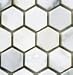 Carrara Hexagon 1" Polished Mosaic Tile (sample)