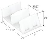 CRL 1-11/16 Wide Sliding Shower Door Bottom Guide - Package