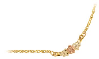 Mt. Rushmore Black Hills GoldĀ® 10K Rose Ankle Bracelet