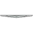 65 Galaxie Deck Lid Emblem Insert (C5AZ-6243504X)