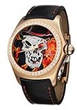 Corum 082-161-85-F101-VOOD Bubble Baron Samedi Multi Color Dial Leather Over Rubber Men's Automatic Watch