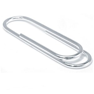 Sterling Silver Men's Paper Clip Money Clip - High Gloss - 2-1/2