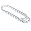 Sterling Silver Men's Paper Clip Money Clip - High Gloss - 2 3/8" x 5/8"