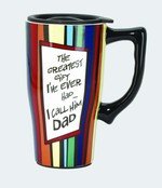 Greatest Dad Ceramic Travel by Spoontiques