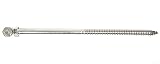 Eigenschaften Der Fuchs GmbH  / 50 Stck Sechskantholzschrauben . Edelstahl A2 . DIN 571 8X200, für die Verschraubung auf Holz- Unterkonstruktionen, zur Verwendung in Dübeln und zur Befestigung von Stahlblechen wie Winkel und Balkenschuhe