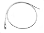 16" Sterling Silver 1mm Round Omega Chain Wire Necklace