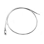 18" Sterling Silver 1mm Round Omega Chain Necklace