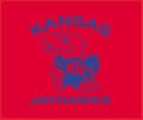 Kansas Jayhawks 60 X 50 Woven High Pile Throw Blanket (Bie)