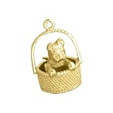 Kitty in a Basket Charm