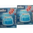 Braun Shaver Clean and Renew Refill Cartridges CCR-2 CCR2 (4 Cartridges)