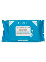  Uriage L'Eau Démaquillante Peaux Normales à Sèches 25 Lingettes