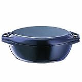 Aga Traditional Cast Iron Oval Casserole with Lid Gloss Black  from Aga