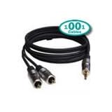 1001Cables - Jack Plug to 2 Phono Gold (1.2m)