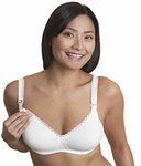 White 40B - Microfiber Nursing Bra