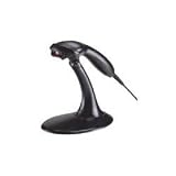 Ms9520 voyager handheld scanner (with rs232 interface, cables, power supply and stand) - color: black