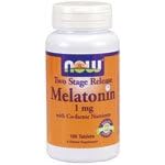 Melatonin 1 mg 100 Tabs NOW Foods by Now Foods