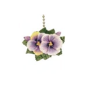 Pansies Flowers Floral Porch Light Pull