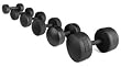 York &ldquo;Legacy&ldquo; Solid Round Professional Dumbbell Set - Black 55 - 100 lb