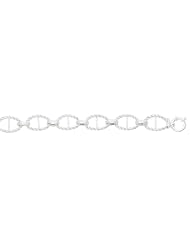 Sterling Silver Italian Fancy Bracelets Extra Long 8.25 AWSS-46-002825