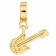 Sterling Silver Gold-Plated Reflections Electric Guitar Bead