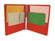 Dakota Designs 2LKA6 View Binder, O-Ring, 3 In, Red, PK6