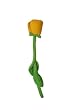 17" Bendable Stuffed Rose Plush Flower (Around 42.5 cm) - Yellow