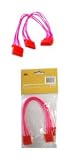 PCToys 4 Pin Y Splitter Red UV Reactive.