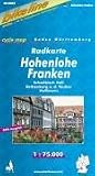  : Bikeline Radkarte Hohenlohe Franken. 1 : 75.000. Schw&auml;bisch Hall, Rothenburg o. d. Tauber, Heilbronn