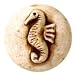 Mrs. H`s Handles Cerastone 1-1/2in. Cabinet Knob (Sea Horse)