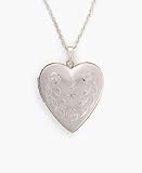 14k White Gold Locket