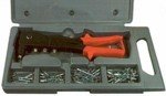 Industrial Hand Riveter Kit Includes 4 nosepieces: 3/32, 1/8, 5/32 & 3/16