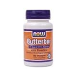 Now Foods ButterburwithFeverfew, 60 Vcaps, 75 mg