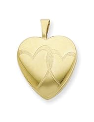 Gold Filled 16mm Entwined Hearts Heart Locket