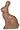 Traditional Sitting Chocolate Easter Bunny, Milk Chocolate