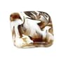 Laurey 30380 Cabinet Hardware 1-3/8-Inch Square Knob, Milky Way