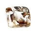 Laurey 30380 Cabinet Hardware 1-3/8-Inch Square Knob, Milky Way