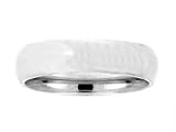 14 KT White Gold Comfort Fit Wedding Band Plain - 5mm