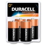 Duracell MN1300R4Z - Coppertop Alkaline Batteries, D, 4/Pack