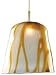Alico FRPC5250-92 Gelido Pendant With Butterscotch Swirl Glass Shade (Requires Alico Canopy Or Rail