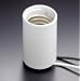 Leviton 8746 Mogul Base One-Piece Keyless Glazed Porcelain Lampholder, Gray