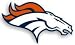 Denver Broncos 12 Right Logo Car Magnet