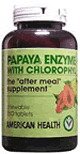 Papaya Enzyme with Chlorophyll 250 Tabs ( The After Meal Supplement ) American Health
