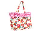Betsey Johnson Convertible Canvas Totes Tote Handbags - Beige