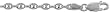 Sterling Silver Puffed Anchor Chain, 3/16" Thick, NICKEL FREE