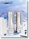 Crystal Quest SSW10C-PLUS Stainless Steel Double Countertop Ceramic Water Filter