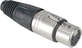 Neutrik NC5FX XLR Female Nickel 5-Pin